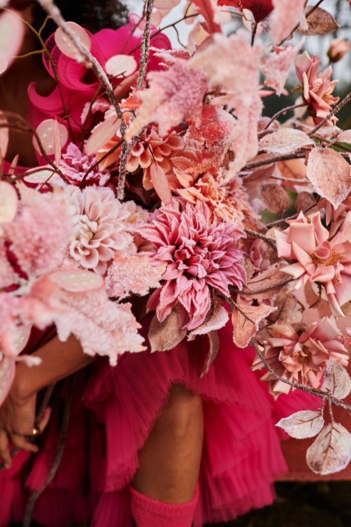 Silkka Frosted flowers & leaves