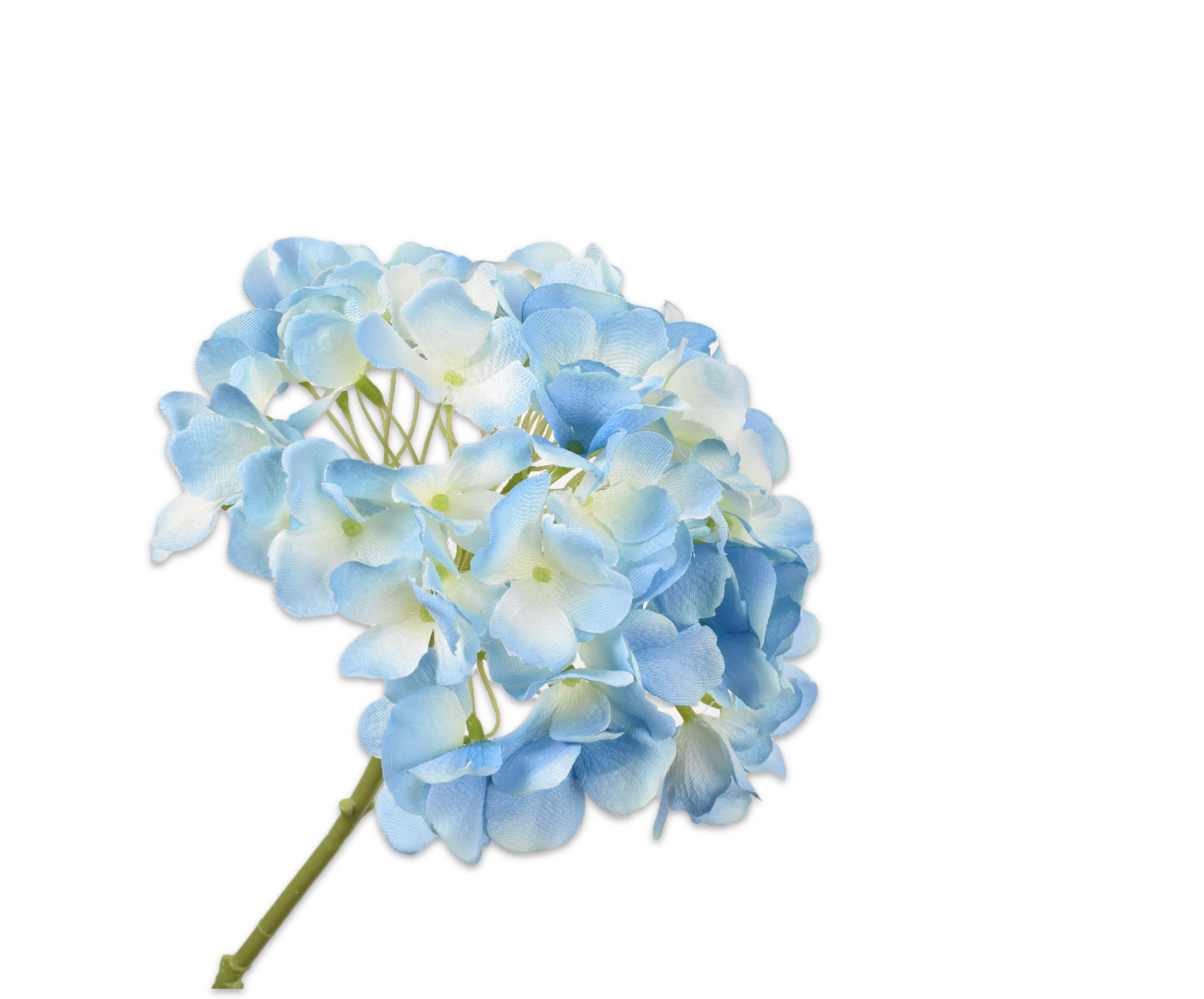 HORTENSIE STIEL BL/WEI  48 CM