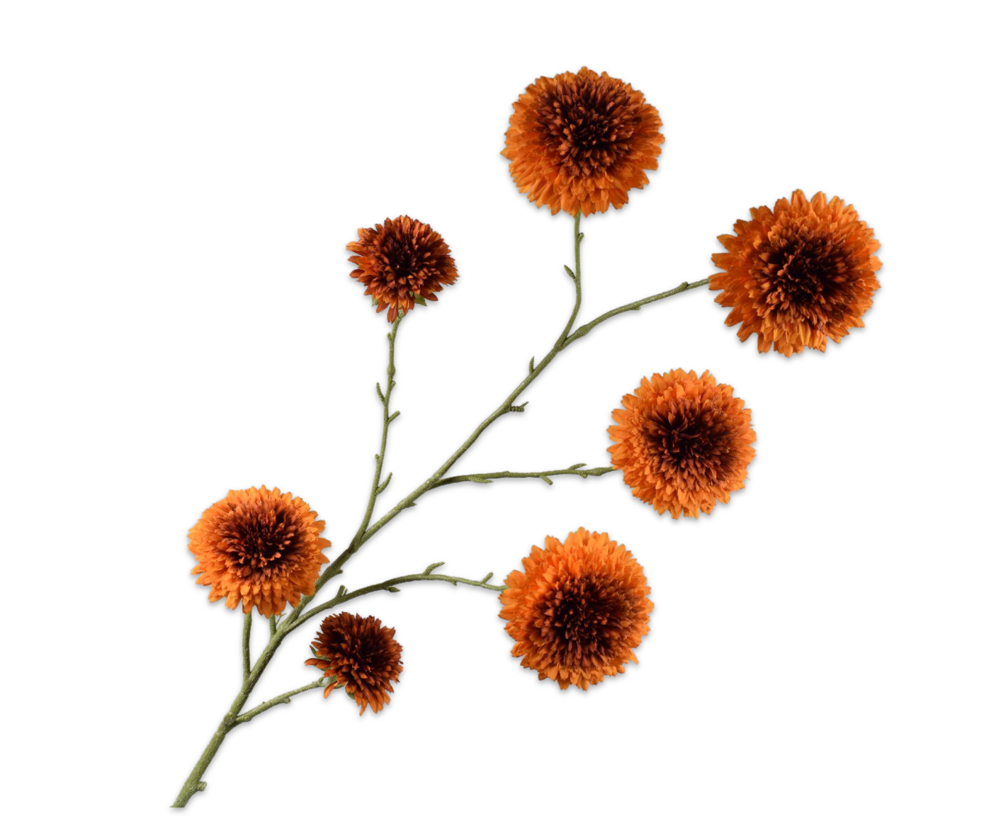 ZONNEBLOEM TAK ORANJE  138 cm