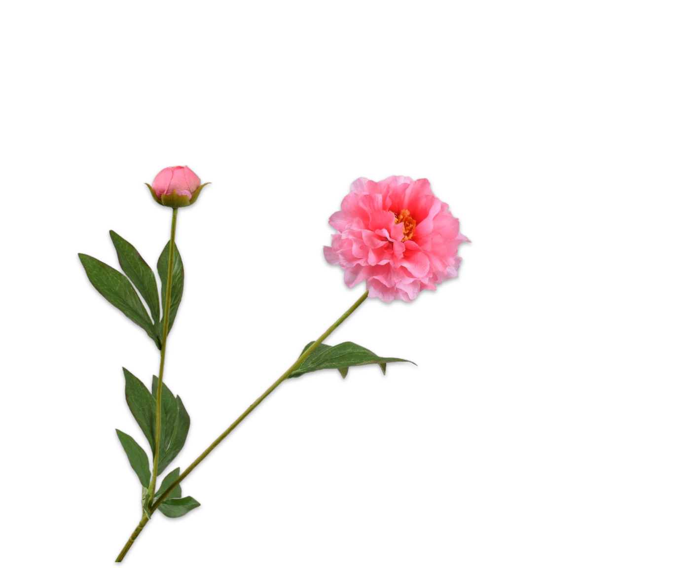 PEONIA RAMO ROSA  65 CM