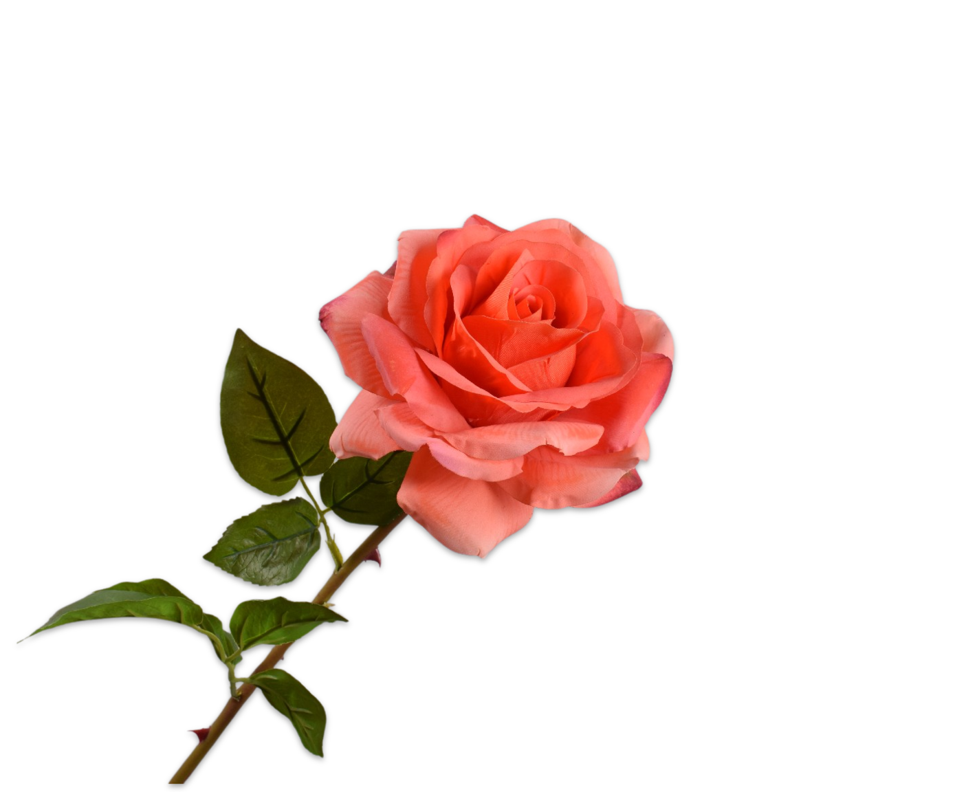 ROSE STEM ORANGE RT  68 CM