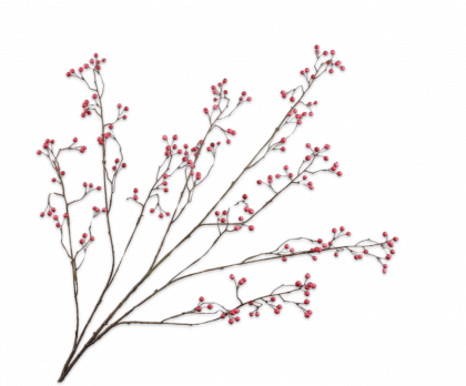 BERRY BRANCHE  ROUGE  133 CM