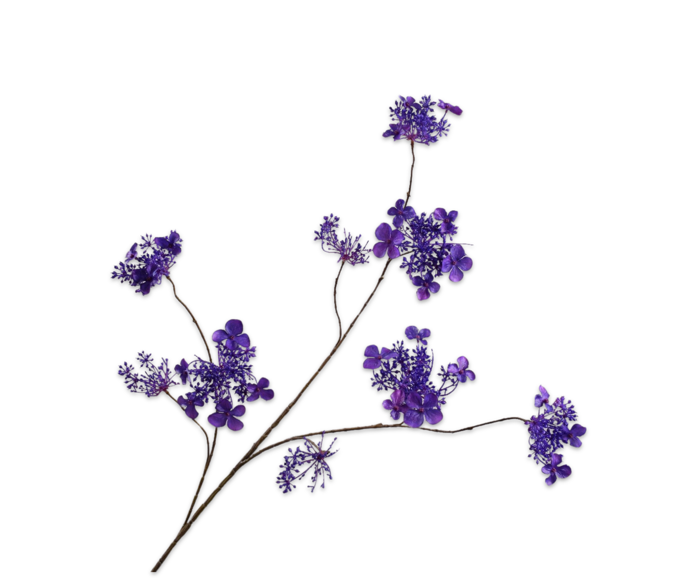 HYDRANGEA SPRAY PURPLE RT  115 CM