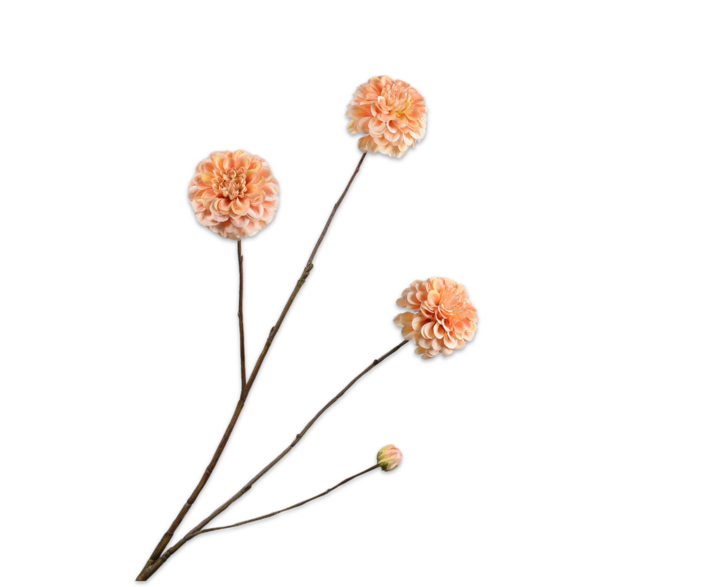 DAHLIA SPRAY PEACH  103 CM