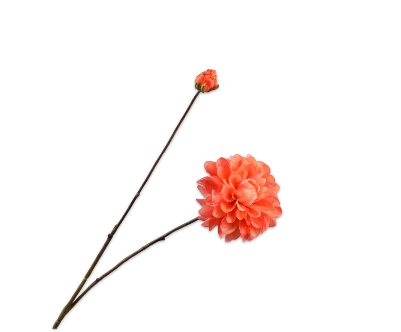 DAHLIA SPRAY ORANGE RT  86 CM