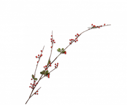 BERRY BRANCHE  ROUGE  124 CM