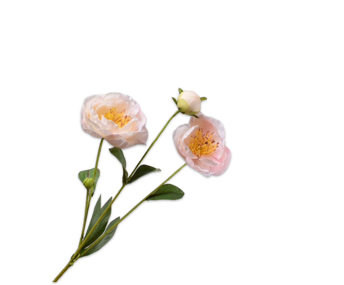 PEONY SPRAY PINK LT RT  66 CM