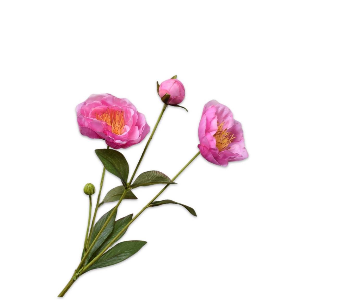 PEONY SPRAY PINK DK RT  66 CM