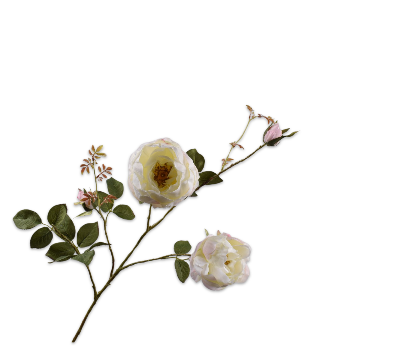 ROSE SPRAY WHITE  102 CM