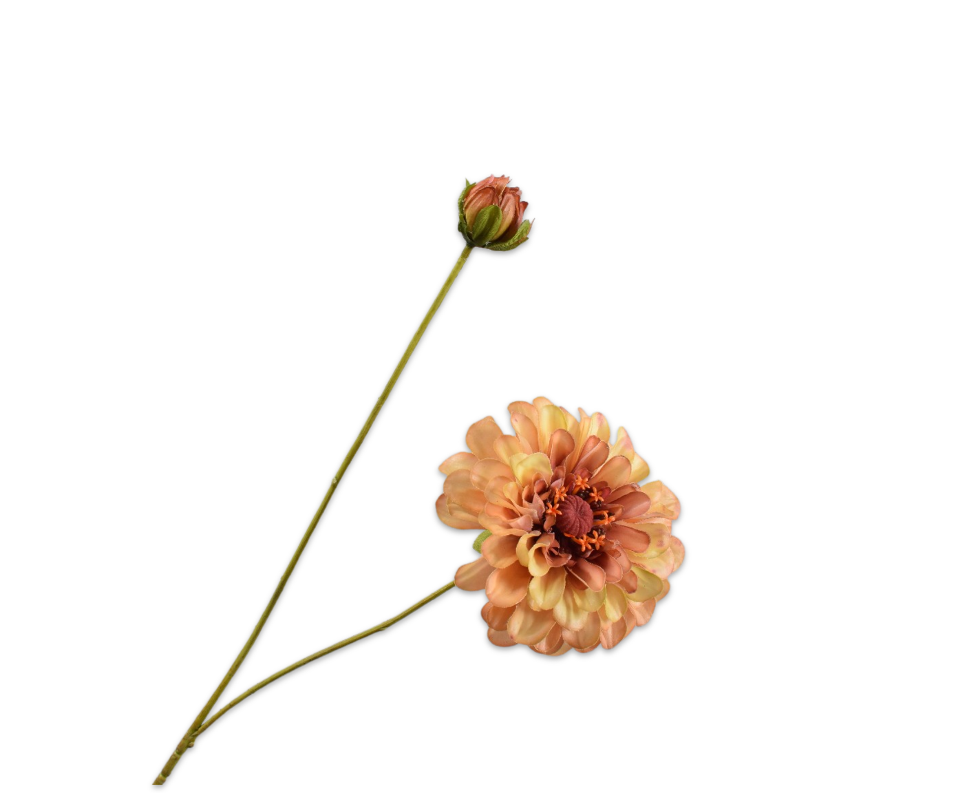 ZINNIA SPRAY MAUVE RT  62 CM