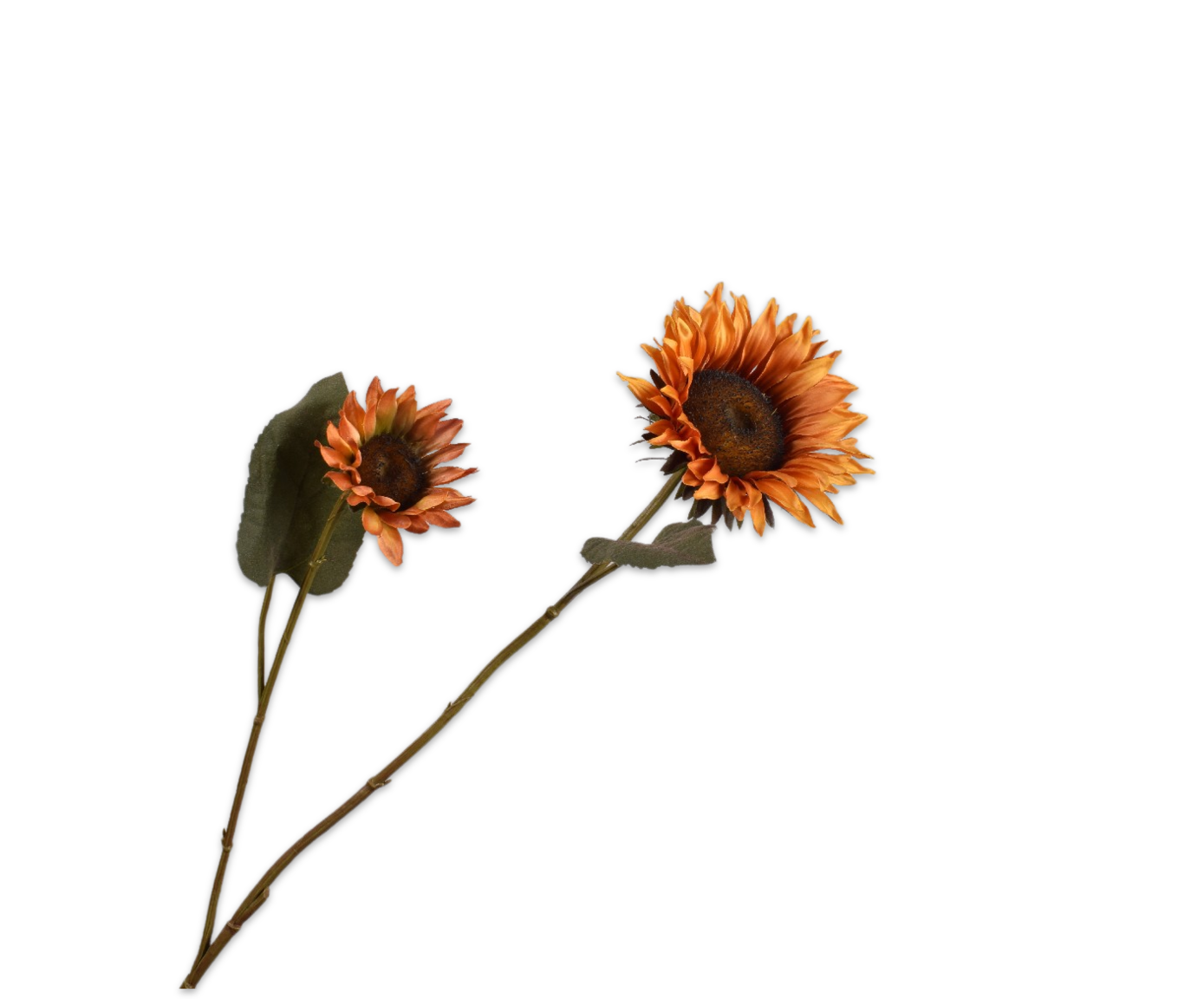 ZONNEBLOEM TAK ORANJE  75 cm