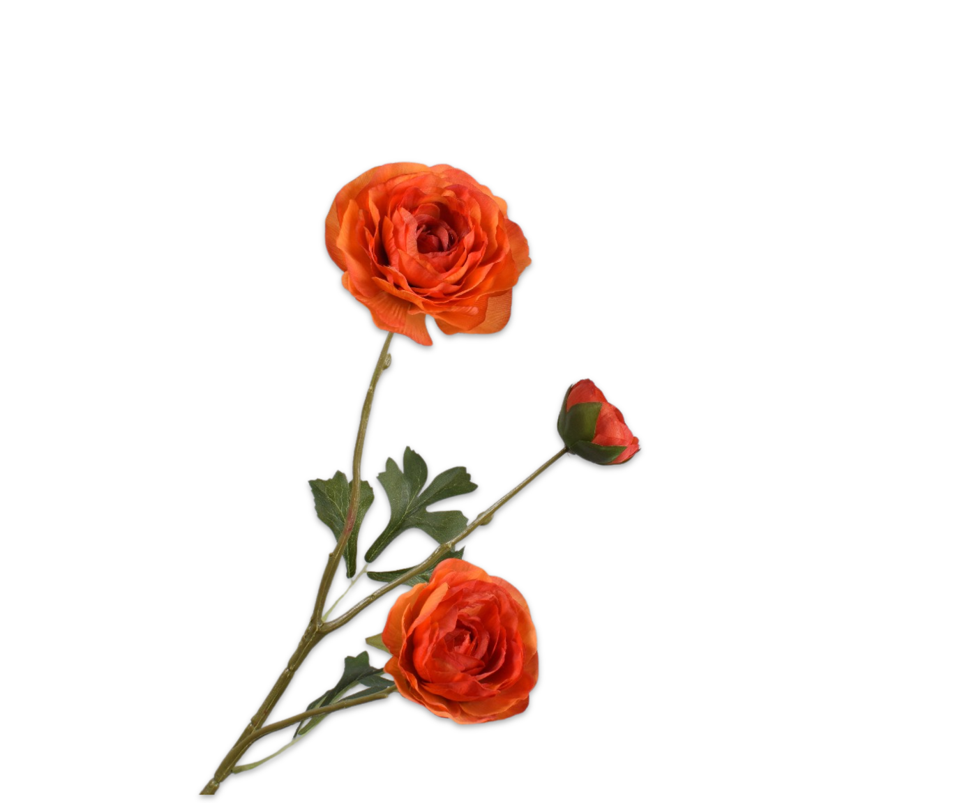 RANUNCOLO RAMO ARANCIONE  46 CM