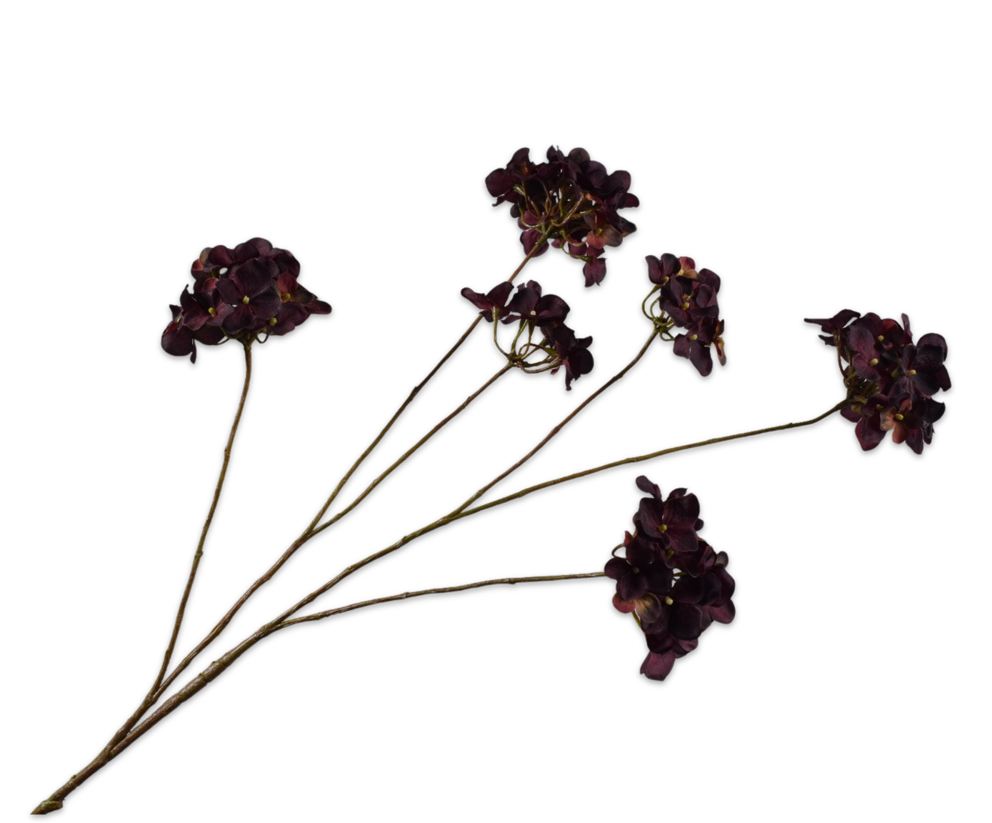 HYDRANGEA SPRAY BURGUND  119 CM