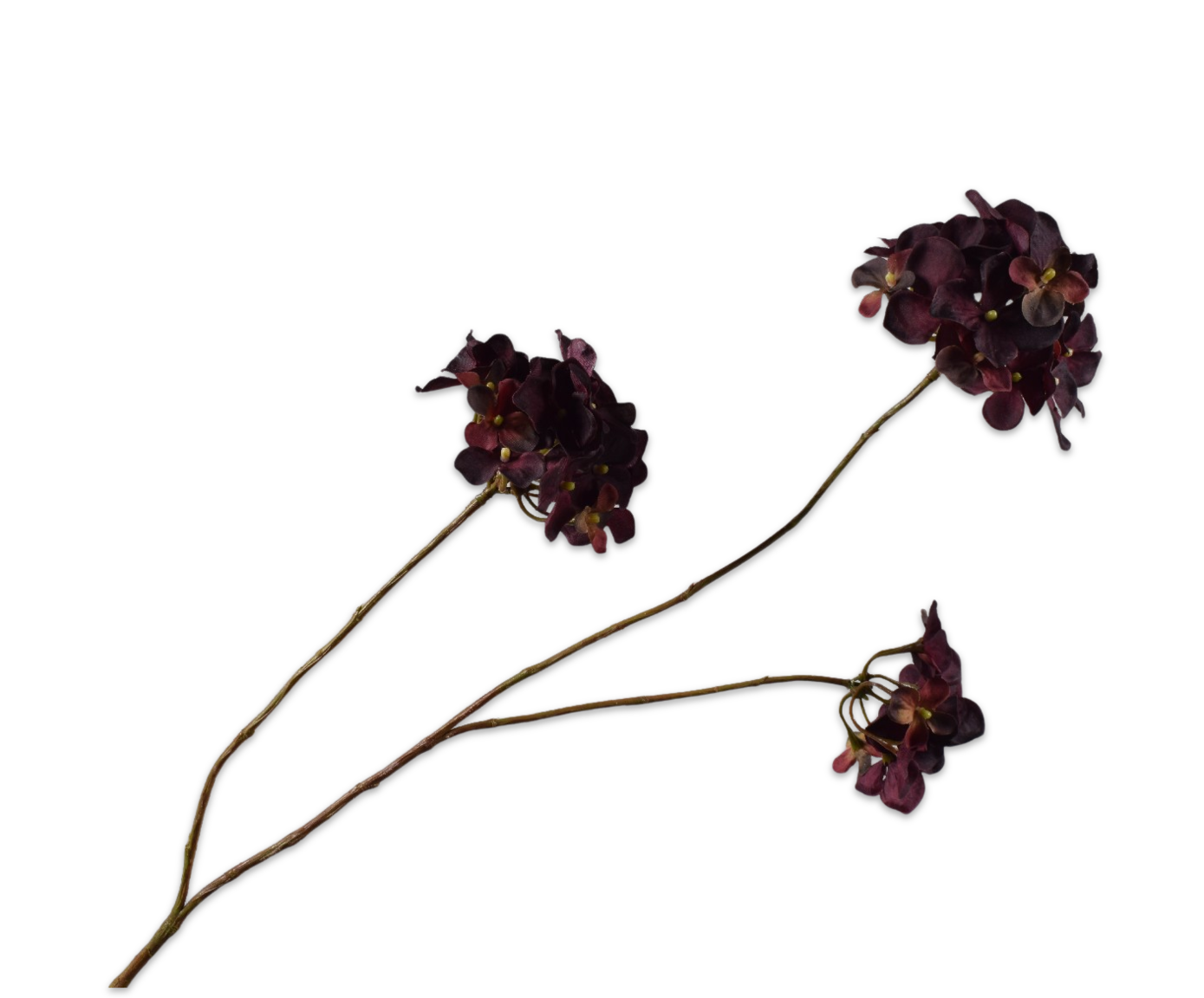 HYDRANGEA SPRAY BURGUND  85 CM