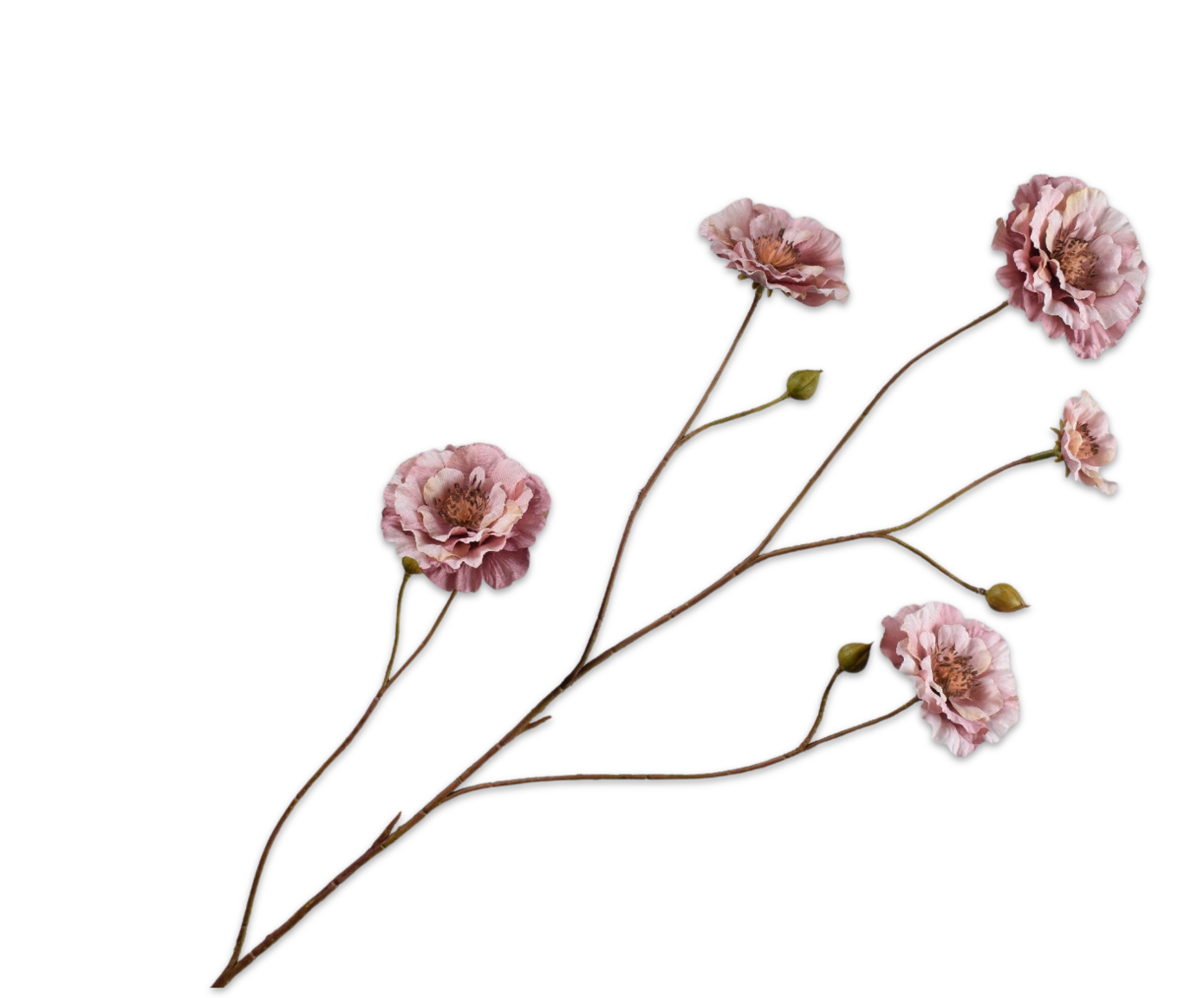 RANUNCULUS SPRAY MAUVE  93 CM
