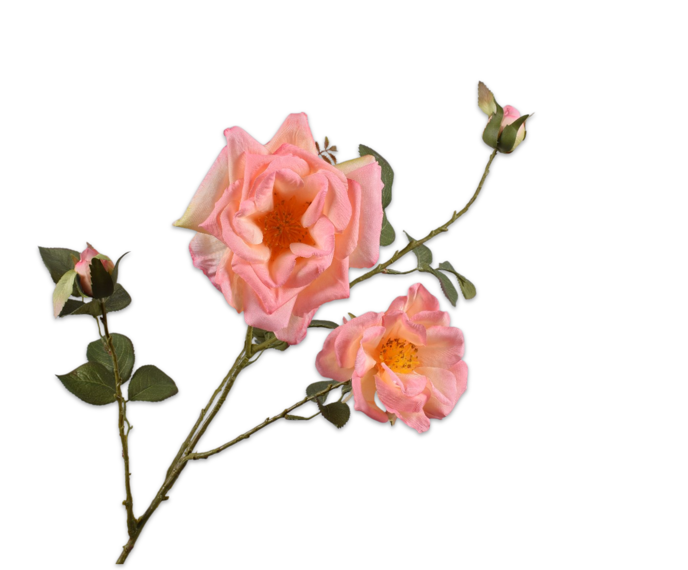 ROSE SPRAY PEACH  103 CM