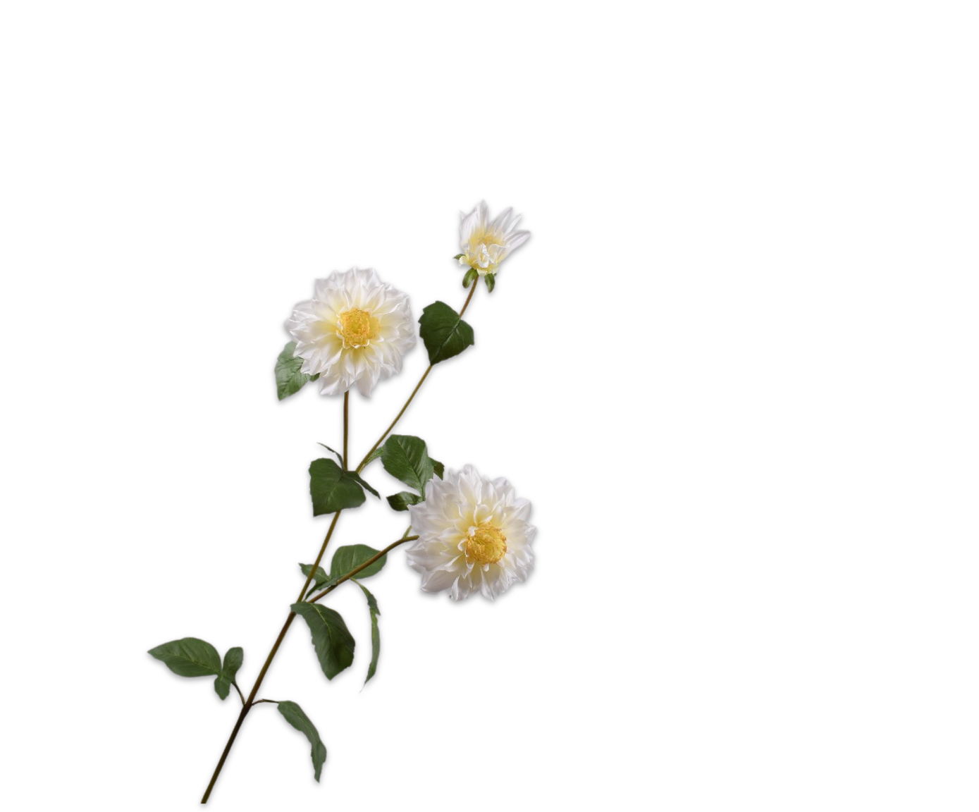 DAHLIA SPRAY WHITE  112 CM