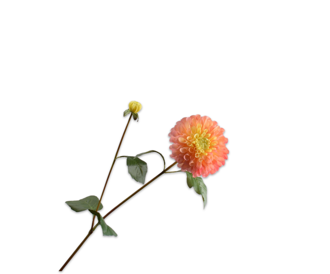 DAHLIA SPRAY PEACH  80 CM