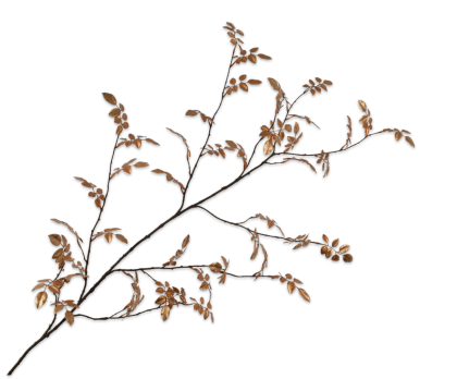 FEUILLE BRANCH  OR  165 CM