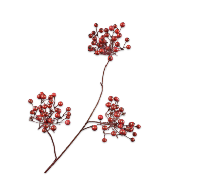 BERRY BRANCHE  ROUGE  67 CM