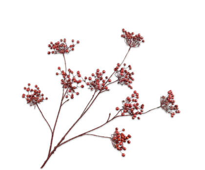 BERRY BRANCHE  ROUGE  96 CM